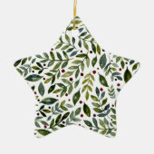 Seizoensgebonden waterverf en bessen keramisch ornament (Voorkant)