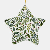 Seizoensgebonden waterverf en bessen keramisch ornament (Achterkant)