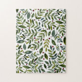 Seizoensgebonden waterverf en bessen legpuzzel (Verticaal)