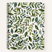 Seizoensgebonden waterverf en bessen notitieboek (Voorkant)