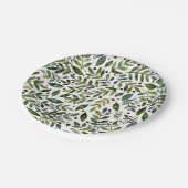 Seizoensgebonden waterverf en bessen papieren bordje (Gekanteld)