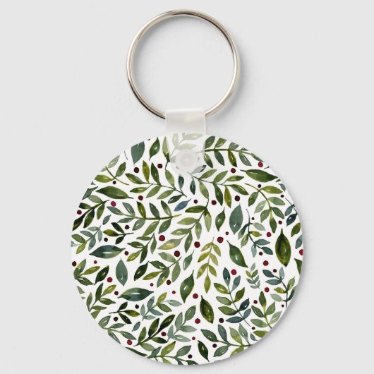 Seizoensgebonden waterverf en bessen sleutelhanger (Achterkant)