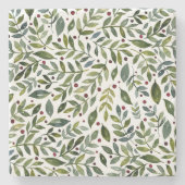 Seizoensgebonden waterverf en bessen stenen onderzetter (Voorkant)