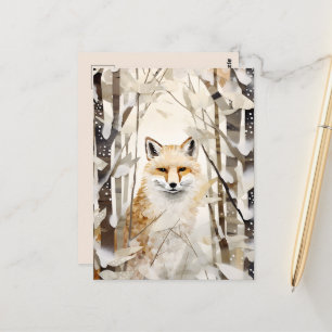 Seizoensgebonden Winter ijsbeer liefhebbers  Briefkaart
