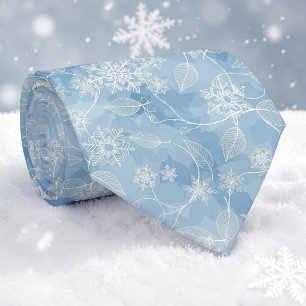 Seizoensgebonden Winter Sneeuwvlokken Necksjaal Ti Stropdas