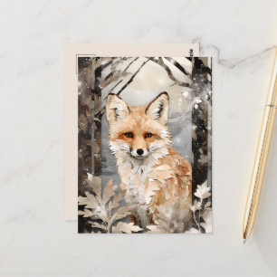 Seizoensgebonden Winter wol liefhebbers  Briefkaart