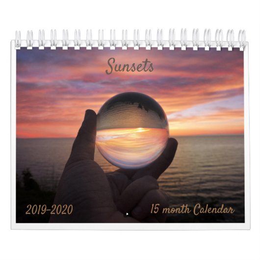 Seizoensgebonden Zonsondergangen Kalender (Hoes)