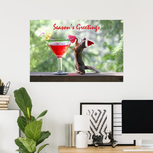 Seizoensgraafeekhoorn Poster (Thuiskantoor)