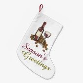 Seizoensgraatdruiven, flesje Vino Kleine Kerstsok (Voorkant (Hangend))