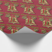 Seizoensgriet Gold kerstcadeaupapier Cadeaupapier (Hoek)