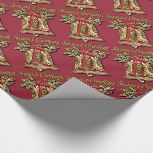 Seizoensgriet Gold kerstcadeaupapier Cadeaupapier (Hoek)