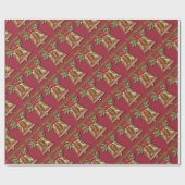 Seizoensgriet Gold kerstcadeaupapier Cadeaupapier (Vlak)