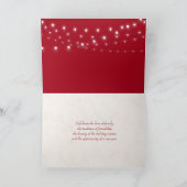 Seizoensgrietenteddybeer met gloeilamp kaart (Binnen)