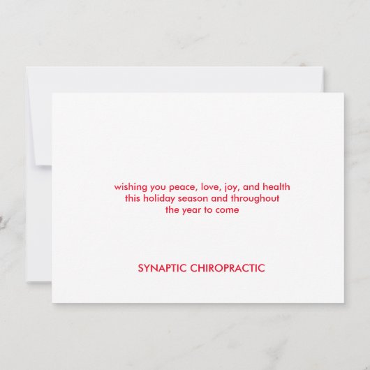 Seizoensgrietspijn en Holly Kerstmis Feestdagenkaart (Achterkant)