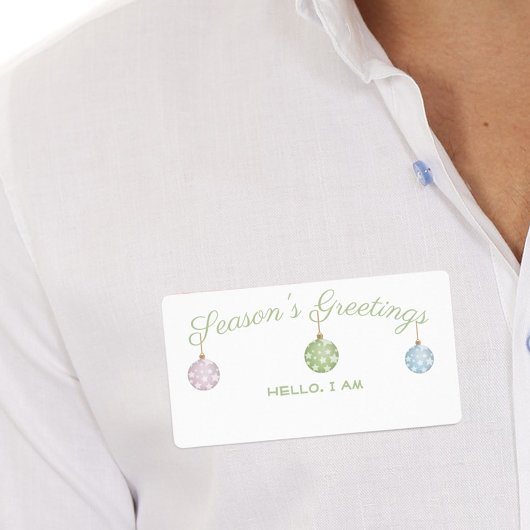 SeizoensGROENEN Ornamenten Papiernaam Markering Etiket