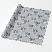 Seizoensgroet Kerst Gnome Cadeaupapier (Uitgerold)