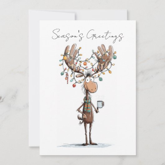 Seizoensgroet met Eland Feestdagenkaart (Voorkant)