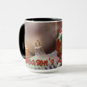 Seizoensgroet met Ornamenten Mok (Voorkant links)