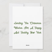 Seizoensgroetekaart Feestdagenkaart (Achterkant)