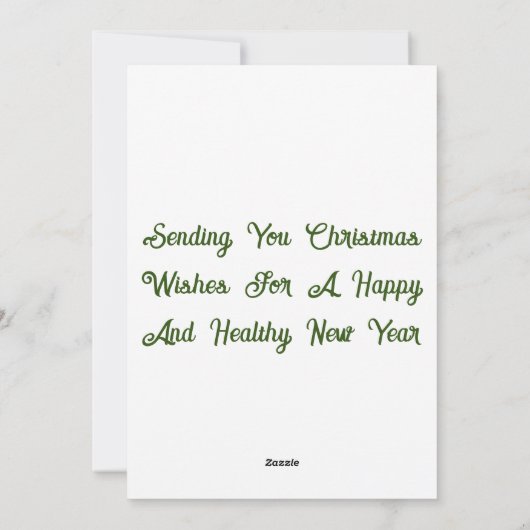 Seizoensgroetekaart Feestdagenkaart (Achterkant)