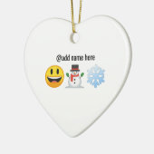 Seizoensgroeten | Aangepaste Emoji Ornament (Links)