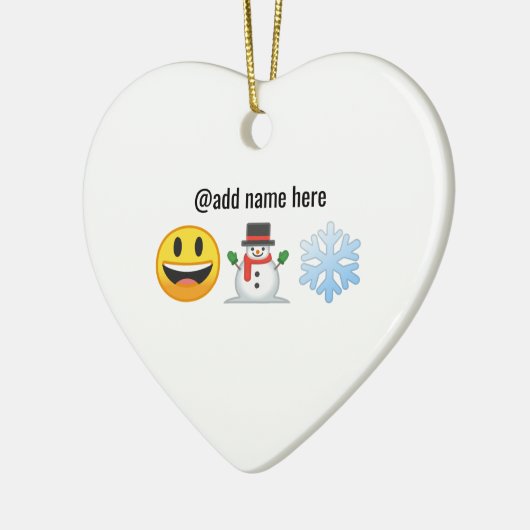 Seizoensgroeten | Aangepaste Emoji Ornament (Links)