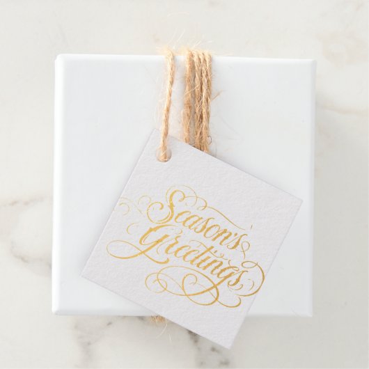 Seizoensgroeten Bedankjes Labels (Met doos)