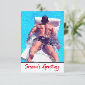 Seizoensgroeten Bedankkaart (Staand voorkant)