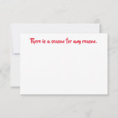 Seizoensgroeten Bedankkaart (Achterkant)