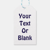 Seizoensgroeten - Blauwe Caraïben (rendieren) Cadeaulabel (Achterkant)