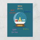 Seizoensgroeten briefkaart (Voorkant)