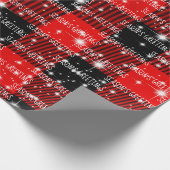 Seizoensgroeten Buffalo Pset Cadeaupapier (Hoek)