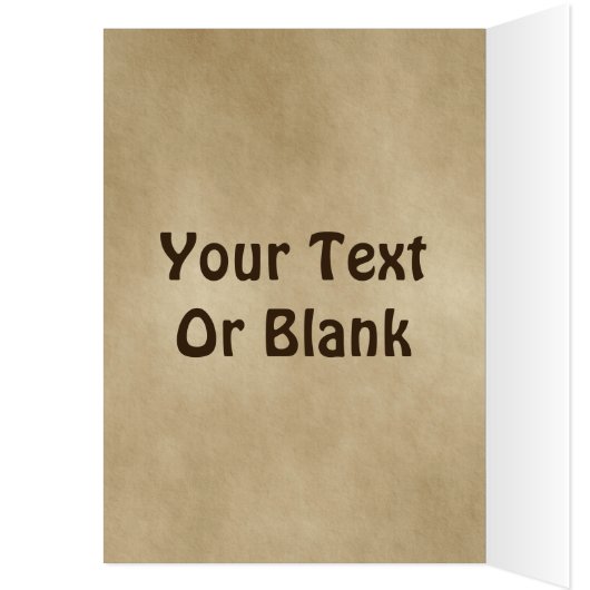 Seizoensgroeten - Bull Moose op oud papier (Binnen (Links))