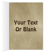 Seizoensgroeten - Bull Moose op oud papier (Binnen (Rechts))