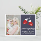 Seizoensgroeten | CHRISTMAS Feestdagenkaart (Staand voorkant)