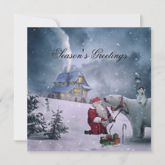 Seizoensgroeten citeren met zwarte tekst feestdagenkaart (Voorkant)