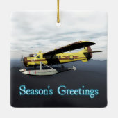 Seizoensgroeten - de Havilland DH3-C Otter Keramisch Ornament (Achterkant)