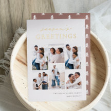 Seizoensgroeten Elegant 6 Foto Collage