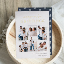 Seizoensgroeten Elegant 6 Foto Collage