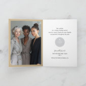 Seizoensgroeten Elegant Gold Script Business Feestdagen Kaart (Binnen)