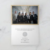 Seizoensgroeten Elegant Gold Script Business Ho Feestdagen Kaart (Binnen)