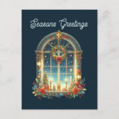 Seizoensgroeten en bericht toevoegen feestdagenkaart (Voorkant)