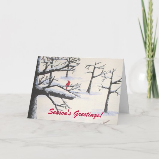 Seizoensgroeten Feestdagen Kaart (Voorkant)