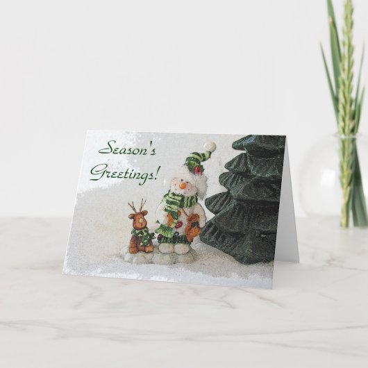 Seizoensgroeten Feestdagen Kaart (Voorkant)