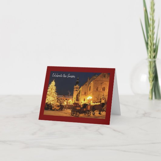 Seizoensgroeten Feestdagen Kaart (Voorkant)