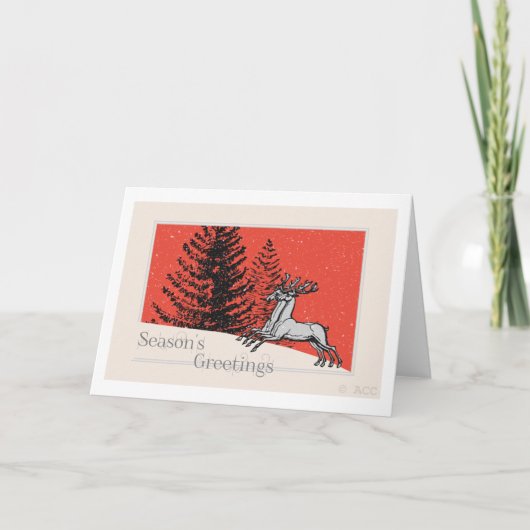 Seizoensgroeten Feestdagen Kaart (Voorkant)