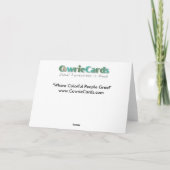 Seizoensgroeten Feestdagen Kaart (Achterkant)