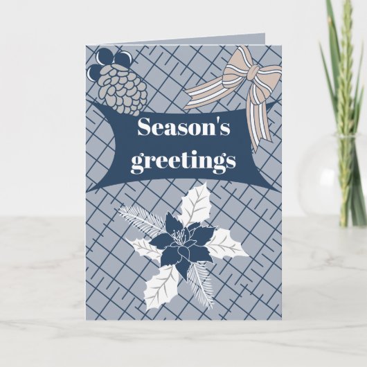 Seizoensgroeten Feestdagen Kaart (Voorkant)