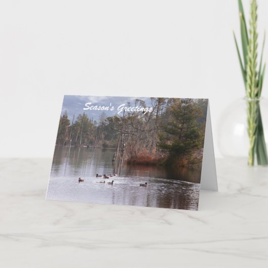 Seizoensgroeten Feestdagen Kaart (Voorkant)