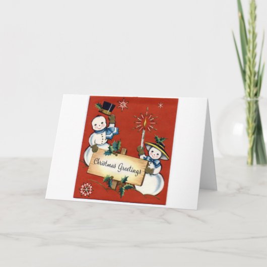 Seizoensgroeten Feestdagen Kaart (Voorkant)